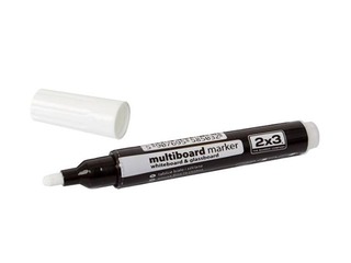 Marķieris stikla tāfelei, 2x3, AS141, balts
