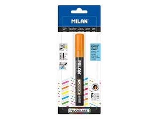 Marķieris stikla tāfelei Milan Fluoglass, slīps, oranžs