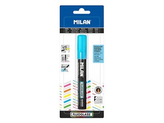 Marķieris stikla tāfelei Milan Fluoglass, slīps, zils