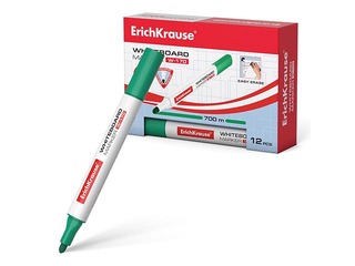 Marķieris baltajai tāfelei, ErichKrause W-170, trīsstūrveida forma, apaļš, zaļš