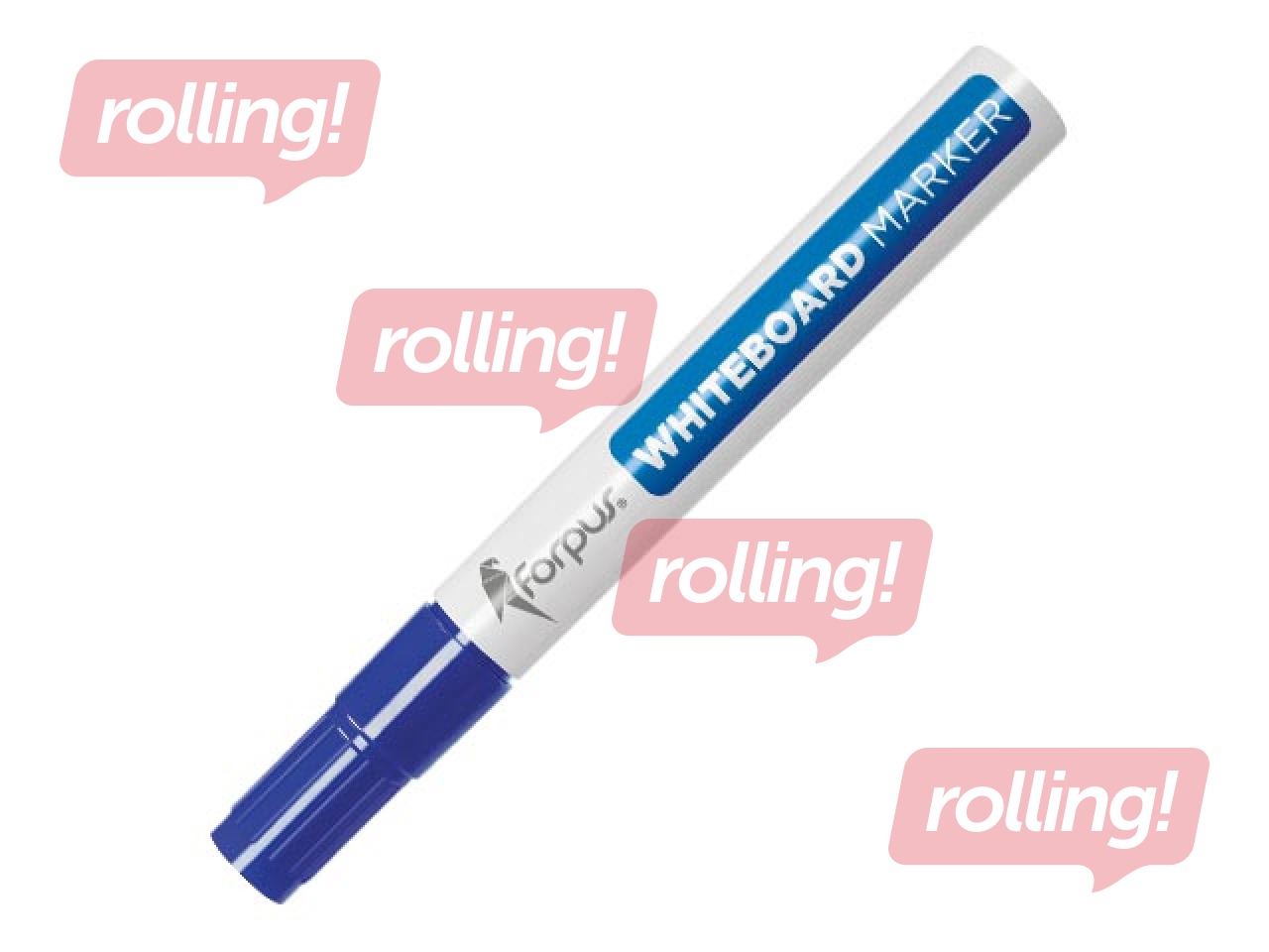 Marķieris baltajai tāfelei Forpus, apaļš, zils