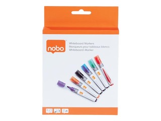 Marķieru komplekts baltajai tāfelei Nobo Liquid, 3 mm, 6 krāsas