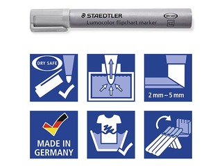 Marķieru komplekts flipchart papīram, Staedtler Lumocolor 356B, 4 krāsas