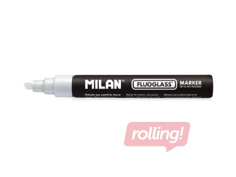 Marķieris stikla tāfelei Milan, Fluoglass, balts, 3-4mm