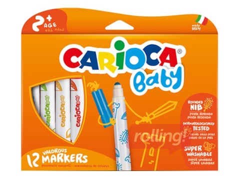 Flomāsteri Carioca Super Baby, 12 krāsas