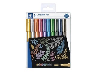 Flomāsteri Staedtler, 8323 metāliskas 10 krāsas