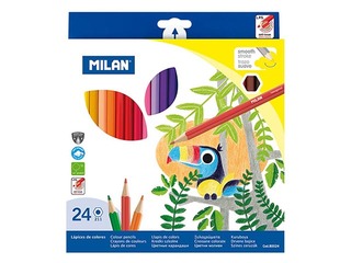 Krāsainie zīmuļi Milan 24 krāsas