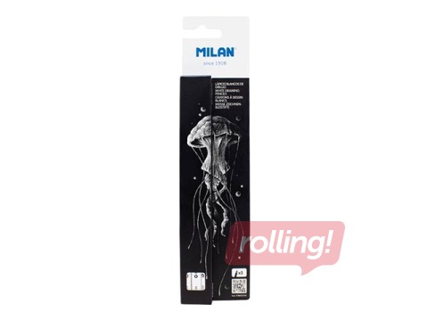 Krāsainais zīmulis Milan, balts, 3 gab.