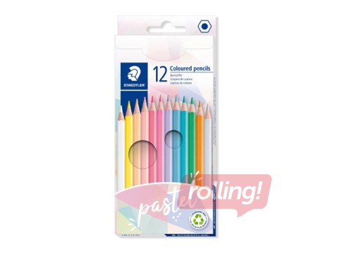 Krāsainie zīmuļi Staedtler 146, 12 pasteļkrāsas