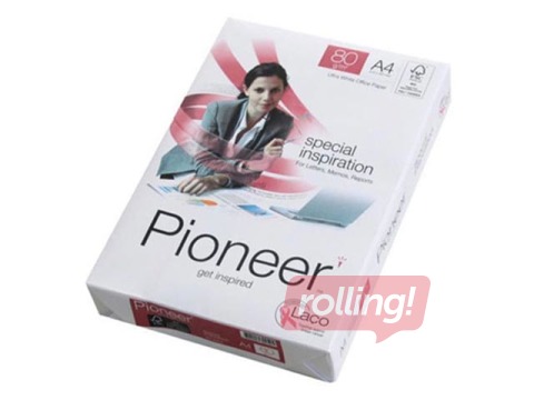 Papīrs Pioneer, A4, 80 g/m2, 500 loksnes