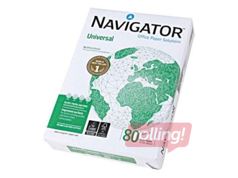 Papīrs Navigator Universal, A4, 80 g/m2, 500 loksnes