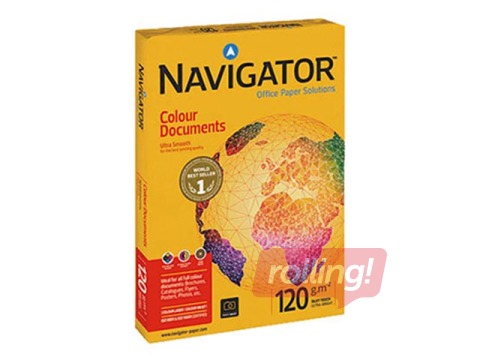 Papīrs Navigator Colour Documents, A4, 120g/m², 250 loksnes