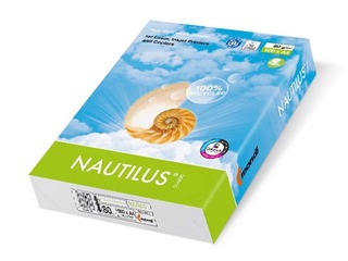 Papīrs Nautilus Classic, 100% pārstrādāts, A4, 80 g/m2, 500 loksnes