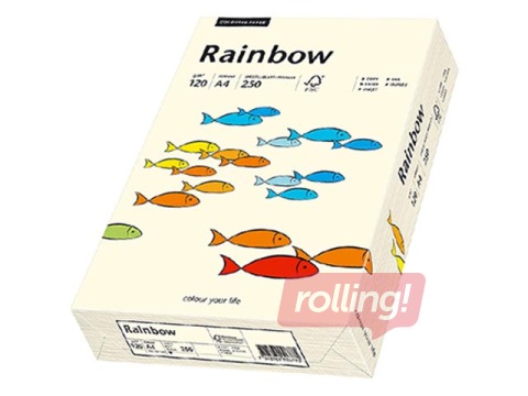 Papīrs Rainbow 03, A4, krēmkrāsas, 80g/m², 500 loksnes