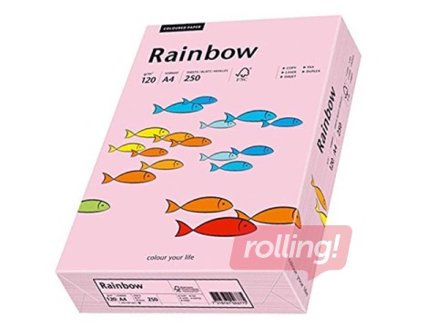 Papīrs Rainbow 54, A4, gaiši rozā, 80g/m², 500 loksnes