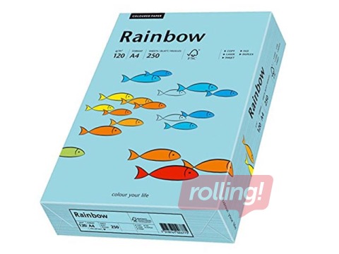 Papīrs Rainbow 84, A4, debess zils, 80g/m², 500 loksnes, 