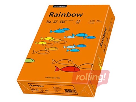Papīrs Rainbow 26, A4, spilgti oranžs, 80g/m², 500 loksnes