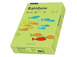Papīrs Rainbow 74, A4, koši zaļš, 80g/m², 500 loksnes