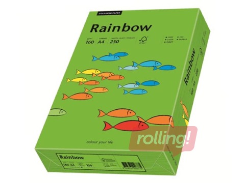 Papīrs Rainbow 78, A4, spilgti zaļš, 80g/m², 500 loksnes