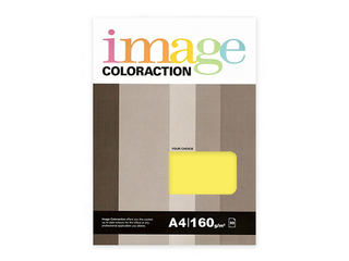 Papīrs Image Coloraction 55, A4, dzeltens, 160g/m², 50 loksnes
