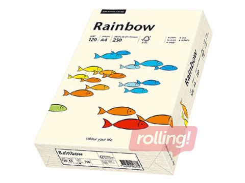 Papīrs Rainbow 03, A4, 160g/m2, 250 loksnes, krēmkrāsa