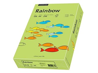 Papīrs Rainbow 74, A4, 160 g/m2, 250 loksnes, koši zaļš