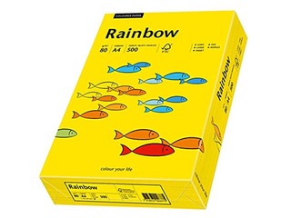 Papīrs Rainbow 18, A4, spilgti dzeltens, 160g/m², 250 loksnes
