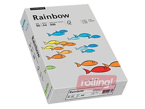 Papīrs Rainbow 93, A4, gaiši pelēks, 160g/m², 250 loksnes