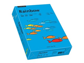 Papīrs Rainbow 88, A4, 160g/m2, spilgti zils, 250 loksnes