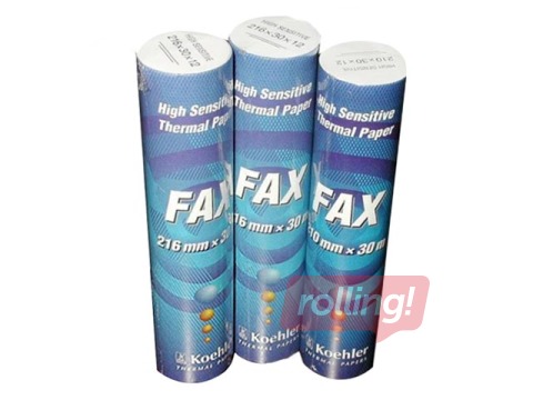 Faksa papīrs Tehnoinform, 210 mm x 30 m