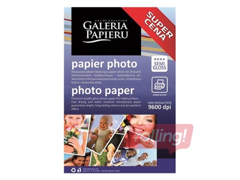 Foto papīrs, matēts, A4, 120g/m2, 50 loksnes