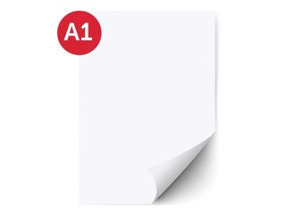 Kartons Happy Color, A1, balts, 25 loksnes