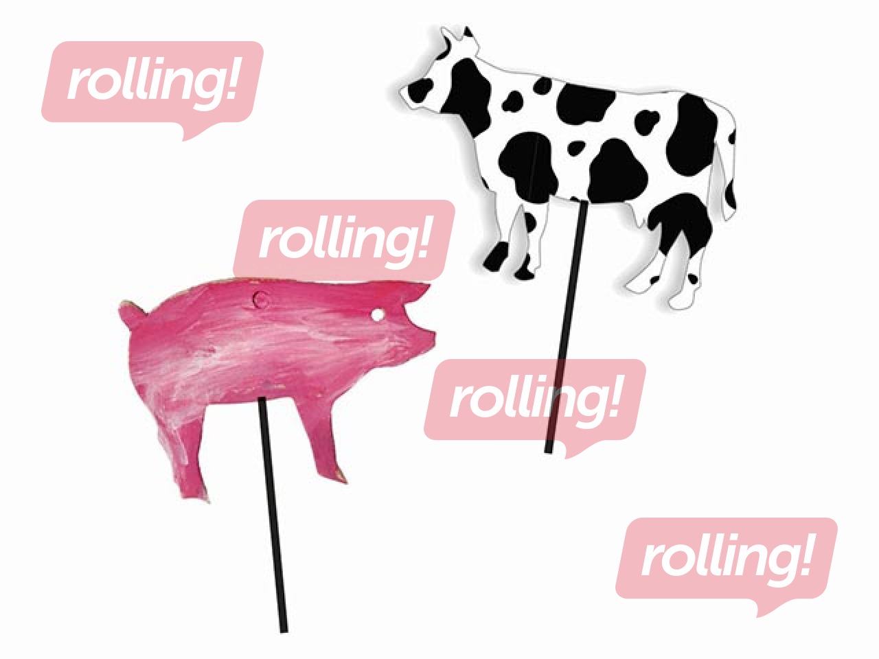 Kartona formu komplekts Happy Color, Farm, 10x6cm, 5 gab.