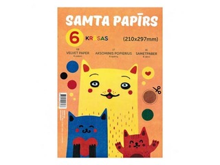 Samta papīrs A5, 6 krāsas 
