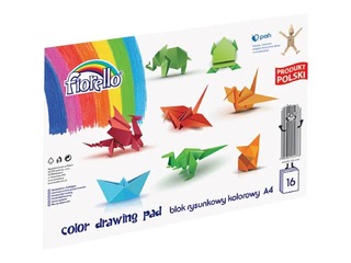 Aplikāciju papīrs A4, divpusīgs, Fiorello,120 g/m2, 16 lapas, dažādās krāsās