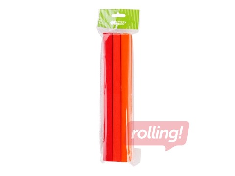 Kreppapīrs Happy Color, 25x200cm, sarkanas krāsas, 3 ruļļi