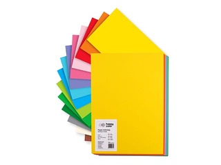 Aplikāciju papīrs Happy Color, A4, divpusīgs, dažādās krāsās, 200 lapas