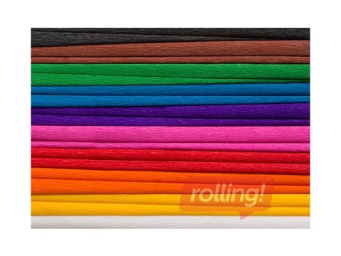 Kreppapīrs Happy Color, 25x200cm, dažādās krāsās, 8 ruļļi