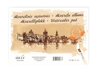 Akvareļu albums SM·LT, A3, 200 g/m2, 10 loksnes