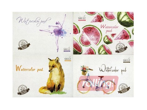 Akvareļu albums SM·LT, A4, 160 g/m2, 20 loksnes