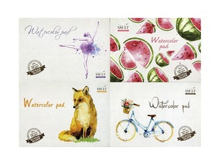 Akvareļu albums SM·LT, A4, 160 g/m2, 20 loksnes