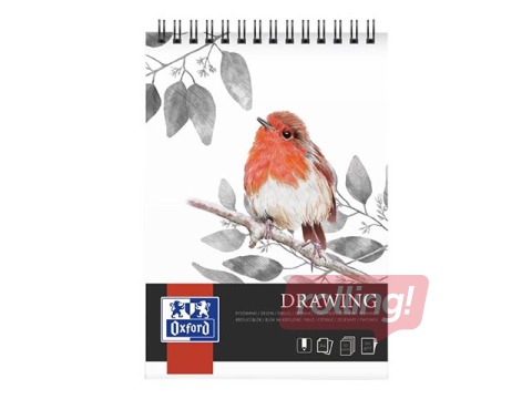 Zīmēšanas albums zīmēšanai ar krītiņiem Oxford, A4, 160g/m², 50 loksnes