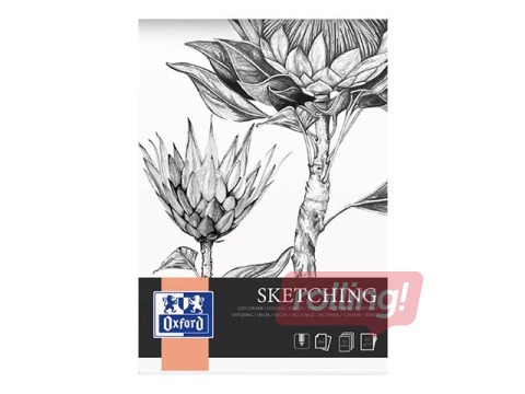Skicēšanas albums Oxford, A4, 120g/m², 50 loksnes