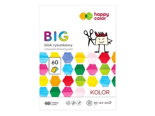 Aplikāciju papīrs Happy Color, A4, 80g/m², 60 krāsainas loksnes