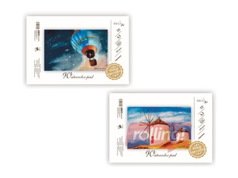 Akvareļu albums SM·LT, A3, 210g/m², 20 loksnes