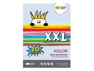 Kartons Happy Color,  A3, 170g/m², 20 krāsainas loksnes