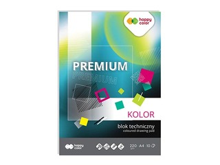 Kartons Happy Color, A4, 220g/m², 10 krāsainas loksnes