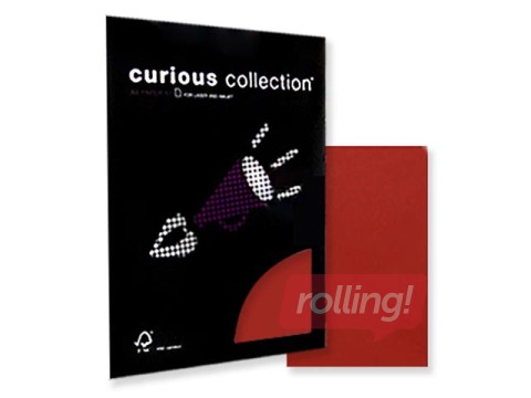 Papīrs Curious Translucents A4, 100 g/m2, 50 loksnes, tumši sarkans