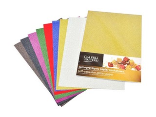 Dizaina papīrs ar spīdumiem  A4, 150 g/m2, pašlīmējošs, 10 loksnes