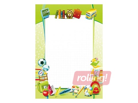 Dizaina papīrs School, A4, 170g/m², 25 loksnes